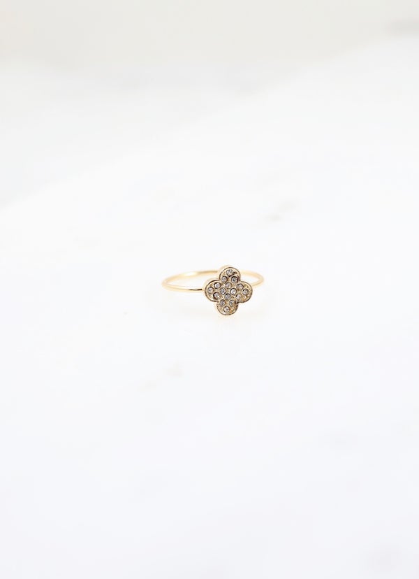 Mankato - CZ Clover Ring