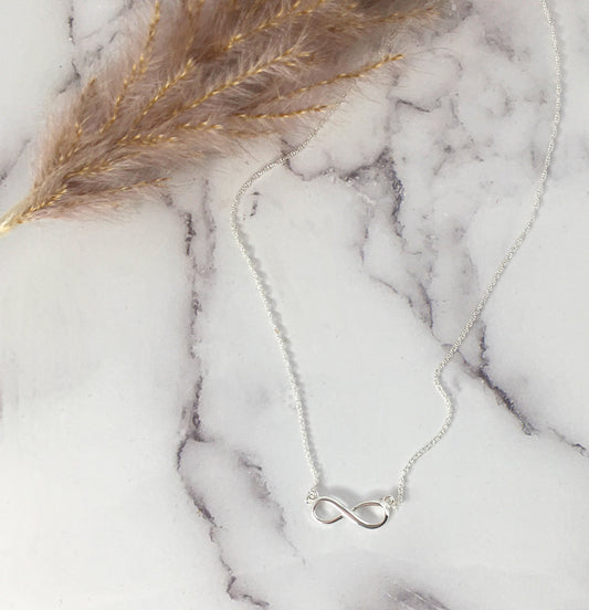 Sterling Silver Infinity Sign Necklace