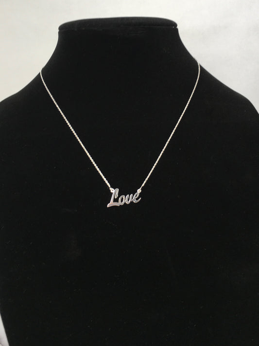 Sterling Silver Love Necklace