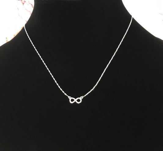 Sterling Silver Small Infinity Sign Necklace